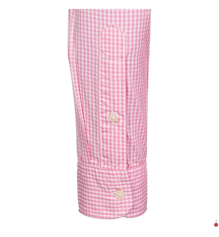 Chemise vichy Flex - rose et blanc