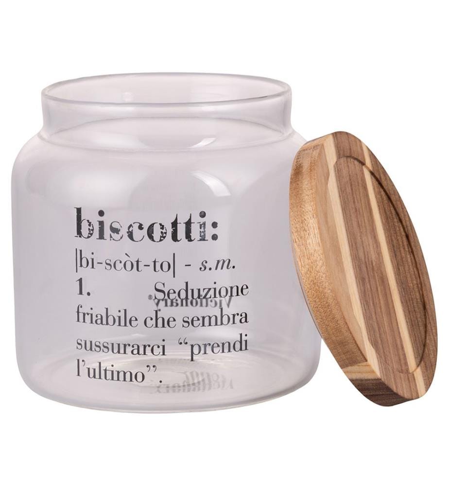 Victionary Cookie Jar Glass/Acacia 1900ml - Transparent + Bois naturel
