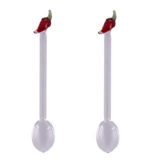 2er-Set „Fruit Life“ Cucchiaini Peperoncino 