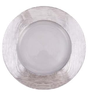 Piastra posteriore in vetro - 33 cm / Argentato