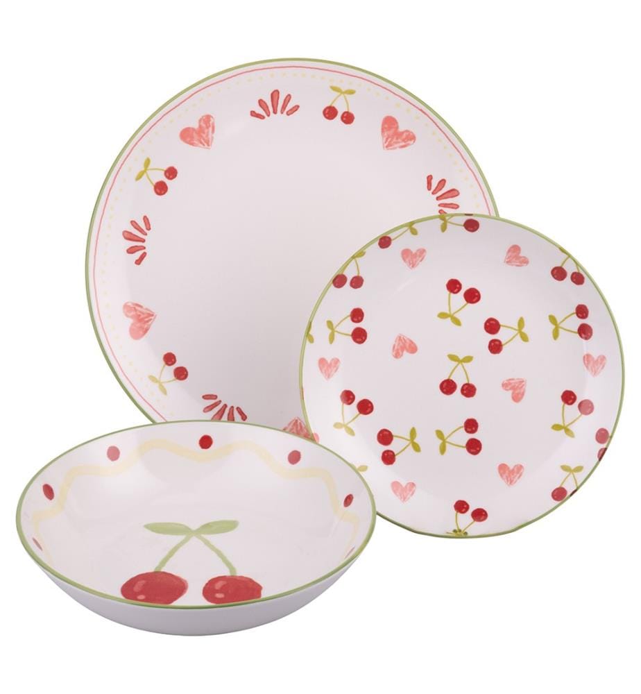 Cherry Heart 18-teiliges Set - Mehrfarbig
