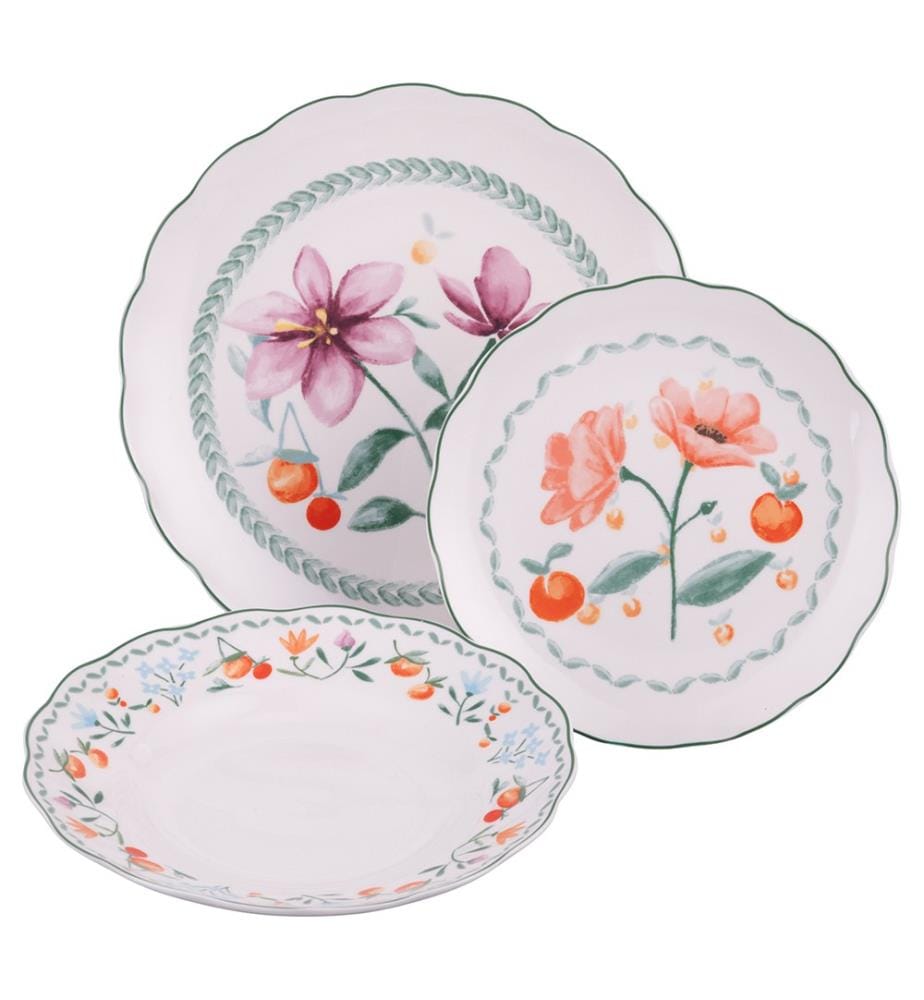 Geschirrset Cherry Flowers - Mehrfarbig