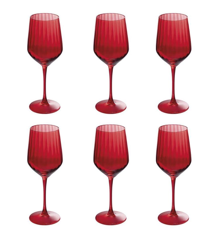 Optic 6er Set Weingläser 510ml Rot