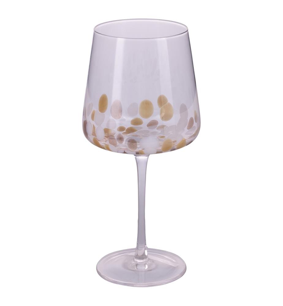 Set von 6 Rotweingläser - 630 ml / Vergoldet