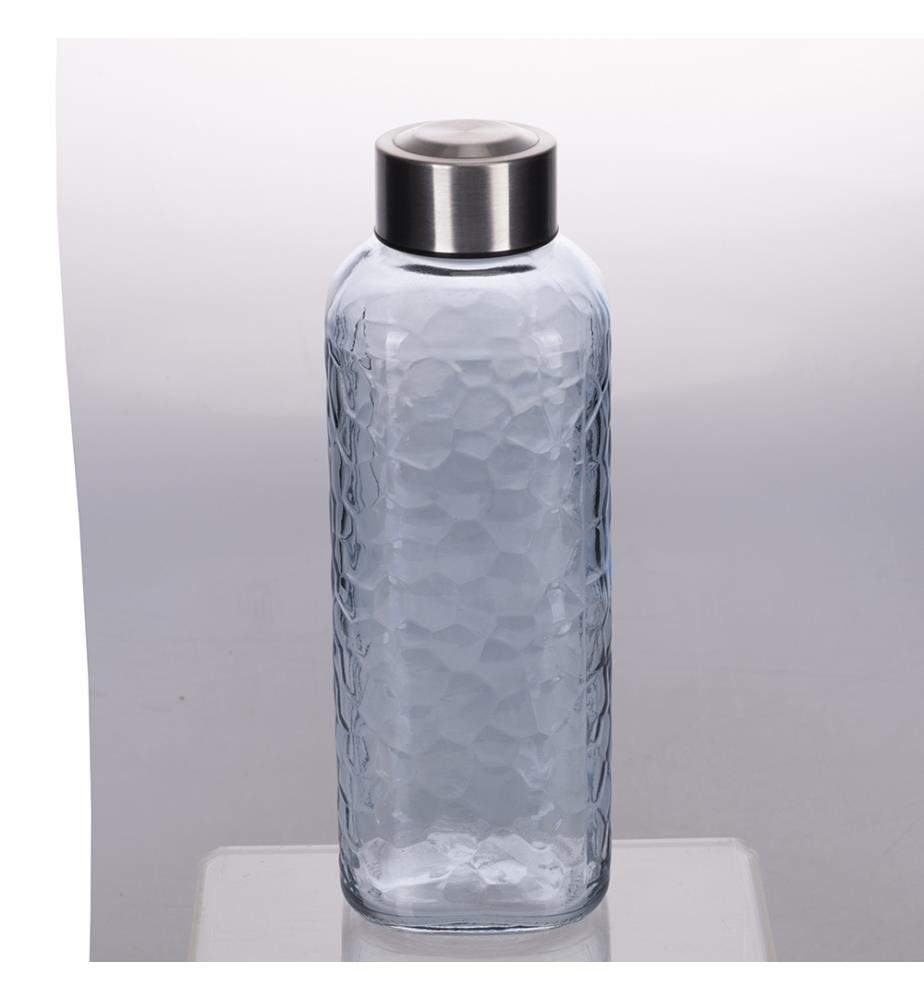 Satz von 3 Pool Party Glasflasche 1Lt H.24Cm - Indigo