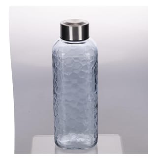 Satz von 3 Pool Party Glasflasche 1Lt H.24Cm - Indigo