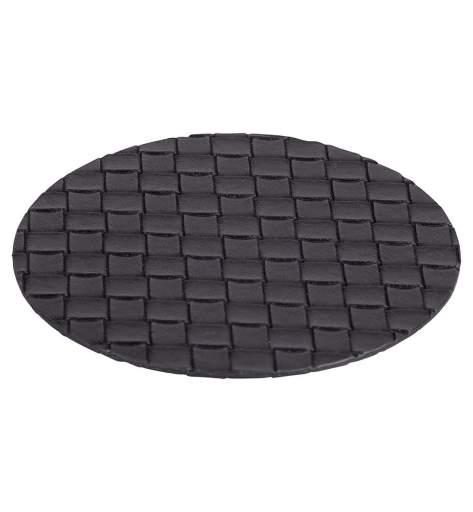 Horeca Set de 6 sous-verres noirs tissés D10cm