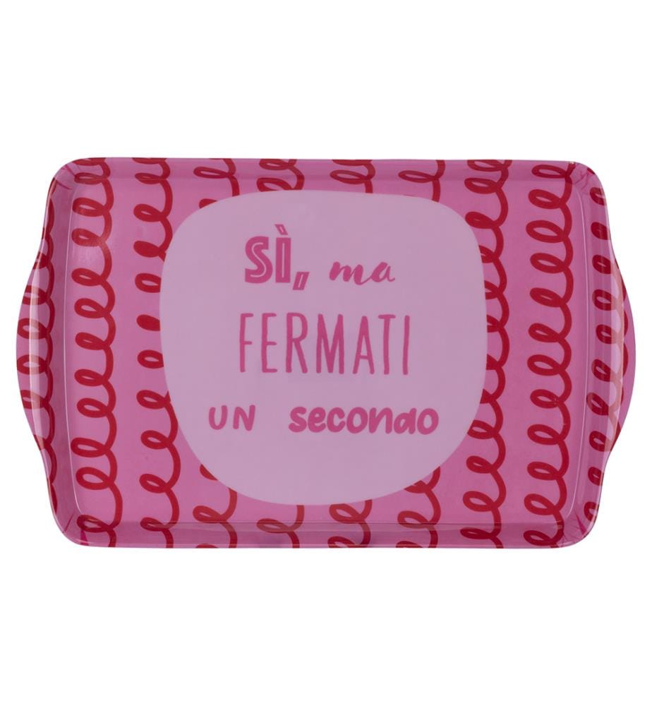 Mehr Amor 2er-Set Melamintabletts - Rosa und Blau