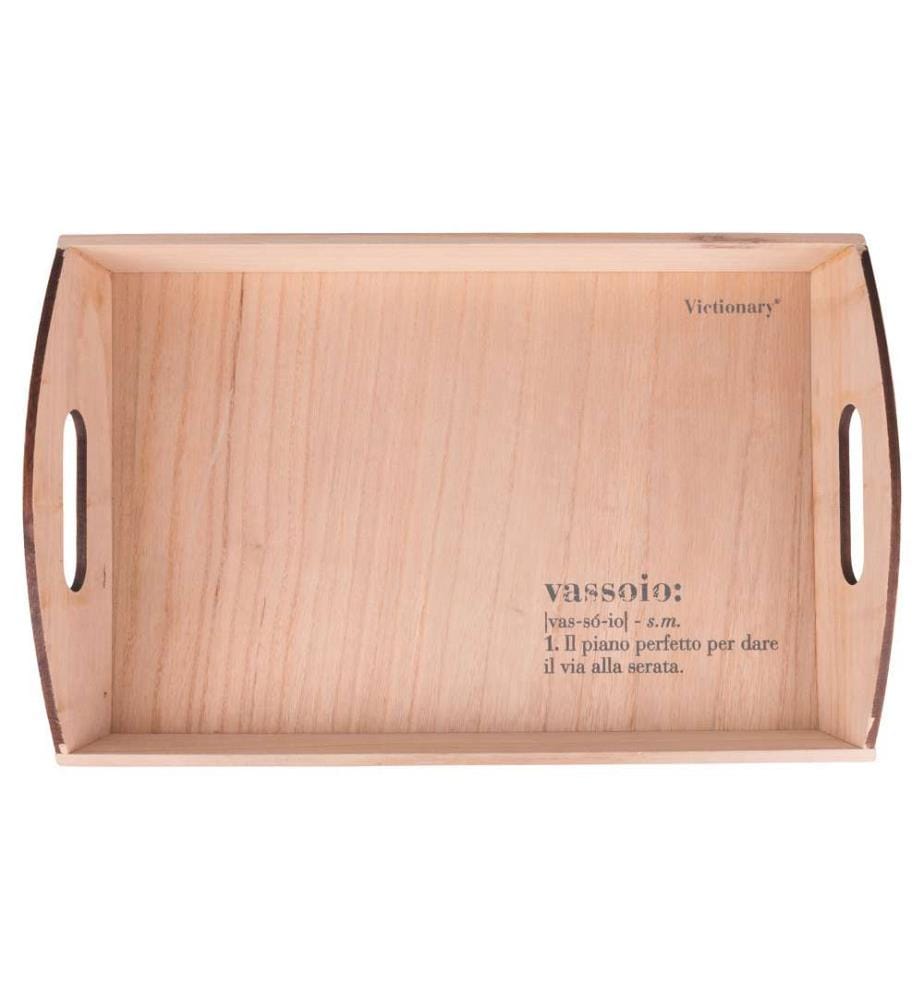 Rechteckiges Tablett - 45 x 30 cm / Victionary B