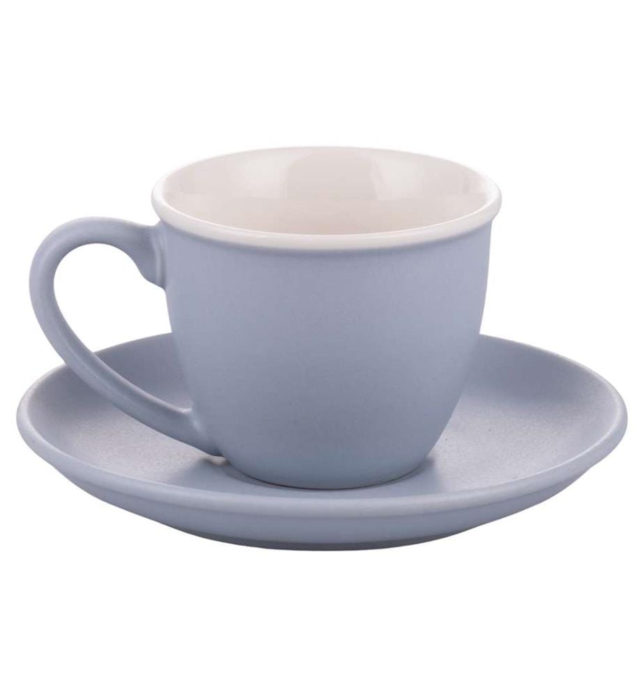 Set di 6 tazze Forma - 100 ml con piattino / Cristallo Di Luna