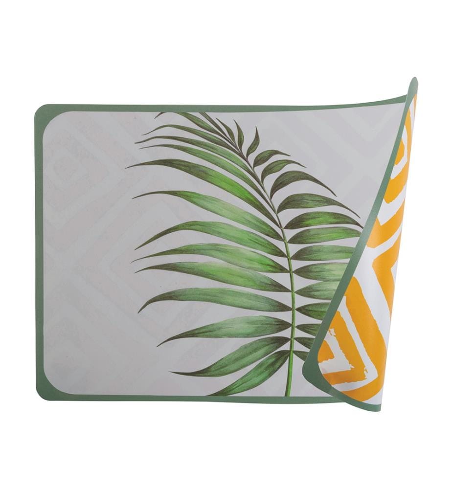 Set aus 6 Tischsets Oriental Botanik doppelseitig - Zufällige Farbe
