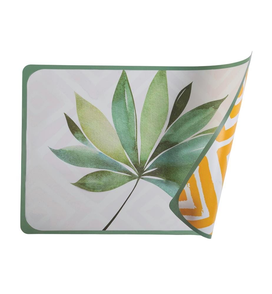 Set aus 6 Tischsets Oriental Botanik doppelseitig - Zufällige Farbe