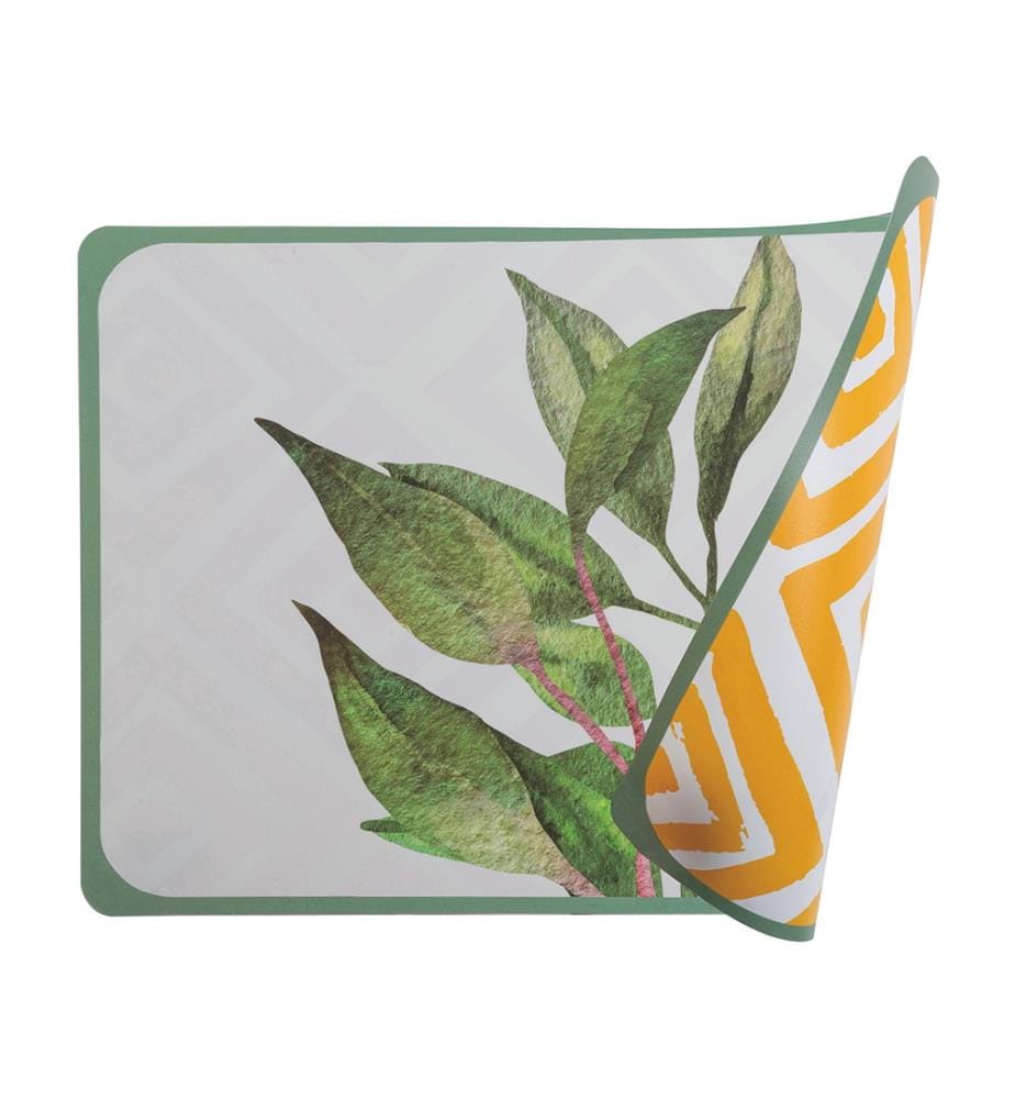 Set aus 6 Tischsets Oriental Botanik doppelseitig - Zufällige Farbe