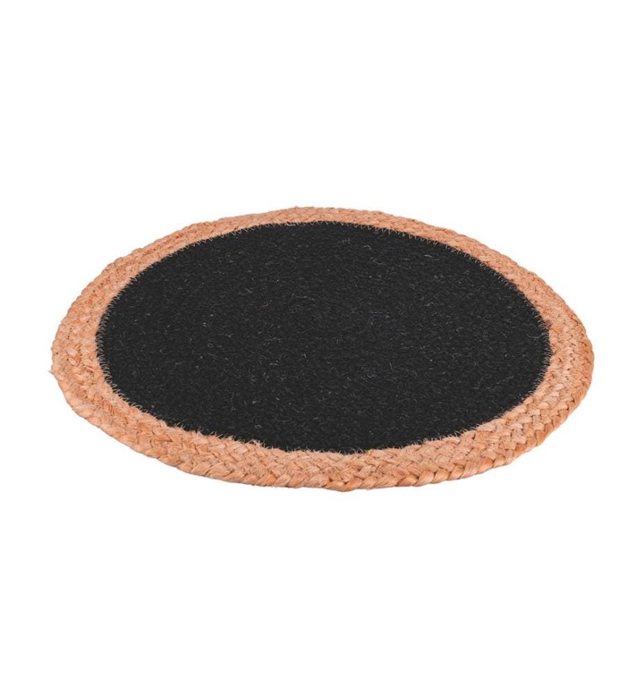 Tischset Aus Jute - Braun Und Schwarz