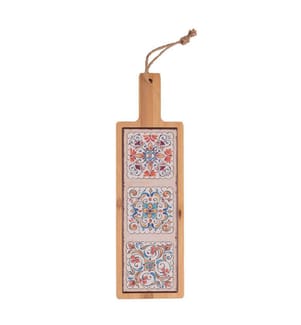 Maioliche Schneidebrett mit Griff - 12,5 x 41,5 cm
