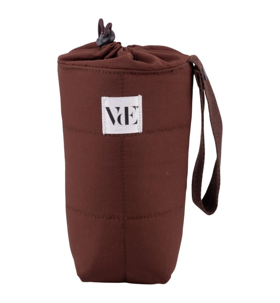 Puffy Mocha Thermo-Flaschenhalter 8x21 cm - Braun