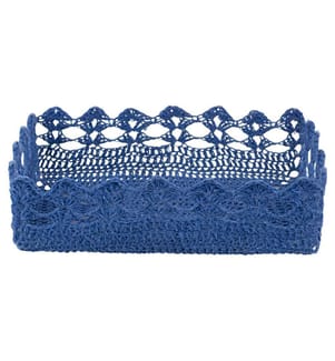 Hakenkorb - 30,5 x 19 x 8 cm / Hellblauer Ozean