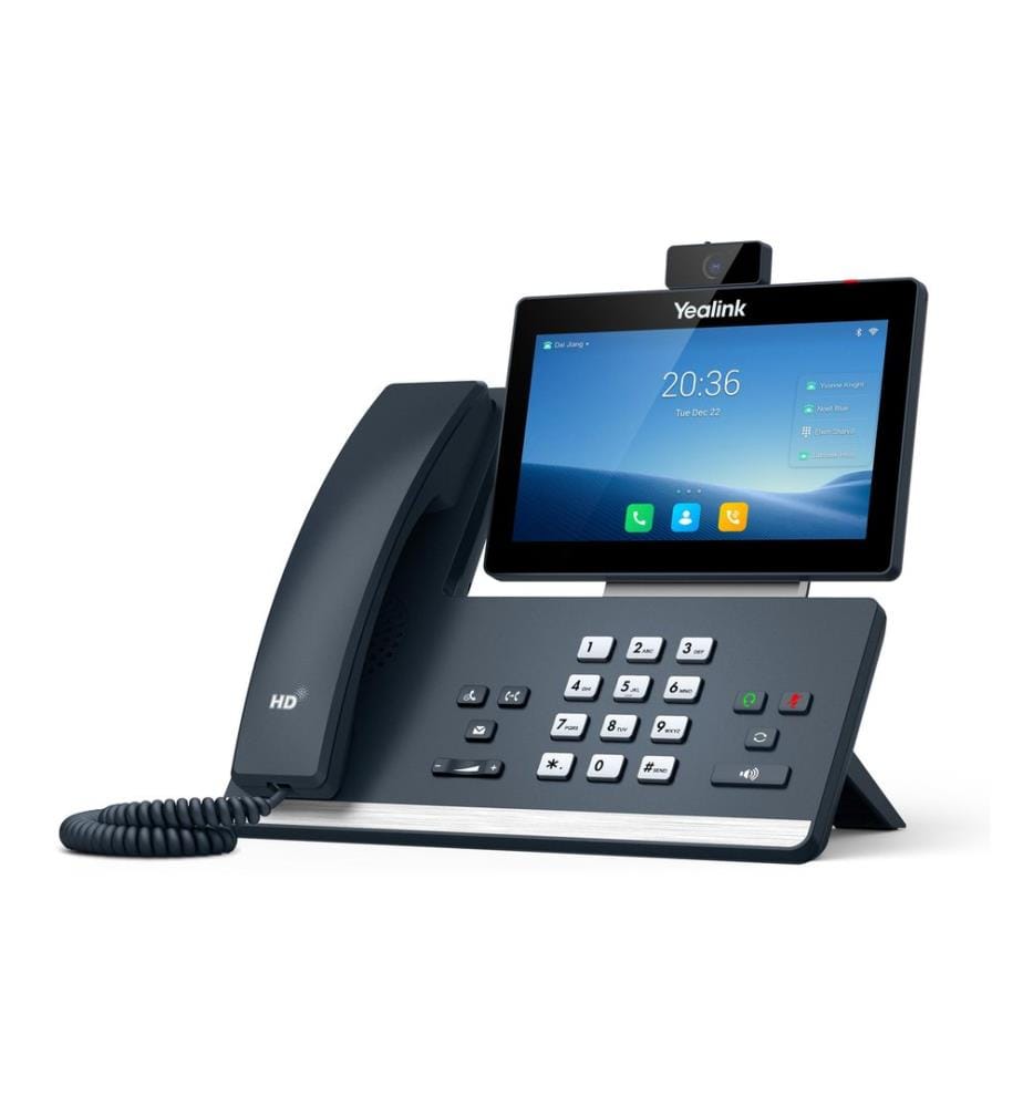 Téléphone de bureau Yealink T58W avec caméra Gris