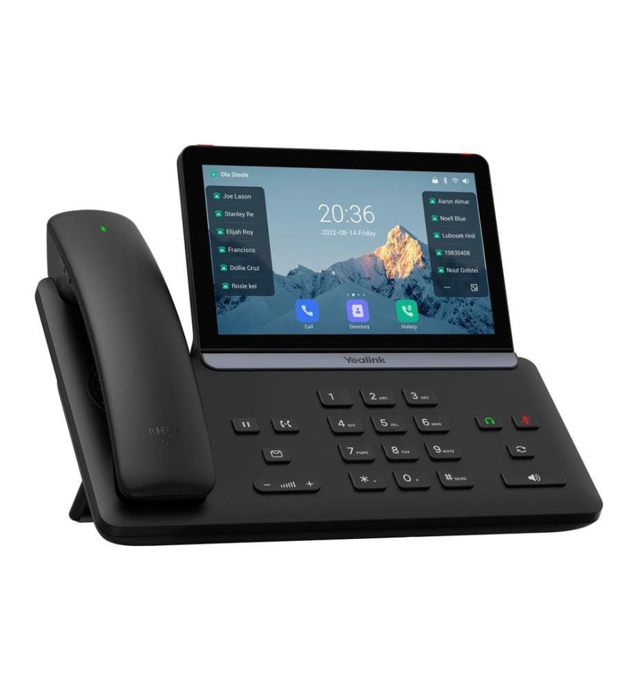 Téléphone de bureau Yealink SIP-T88W Pro Noir