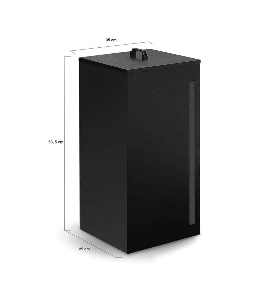 Serbatoio per Pellet e Granuli 30 kg - Nero