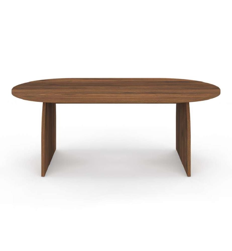 Table basse Japandi effet noyer 