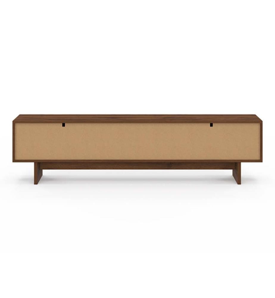 Meuble TV Yumi effet noyer L180cm