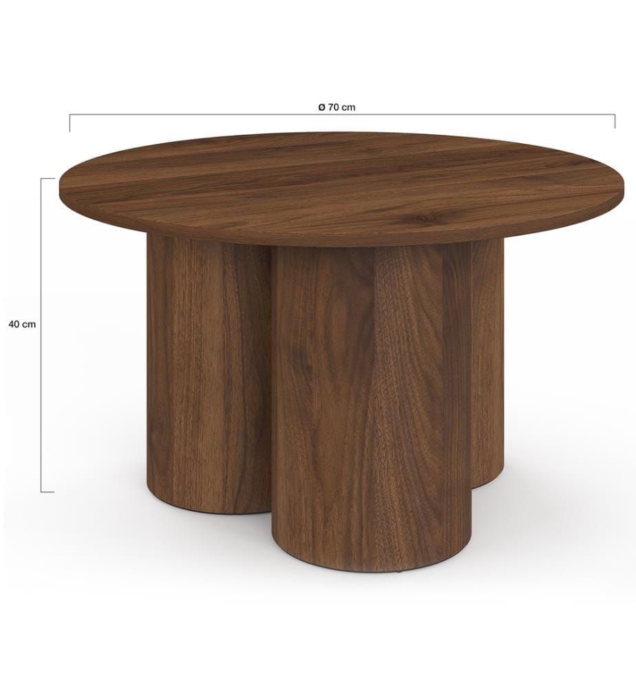 Runder Couchtisch, Ø 70 cm – Olympia