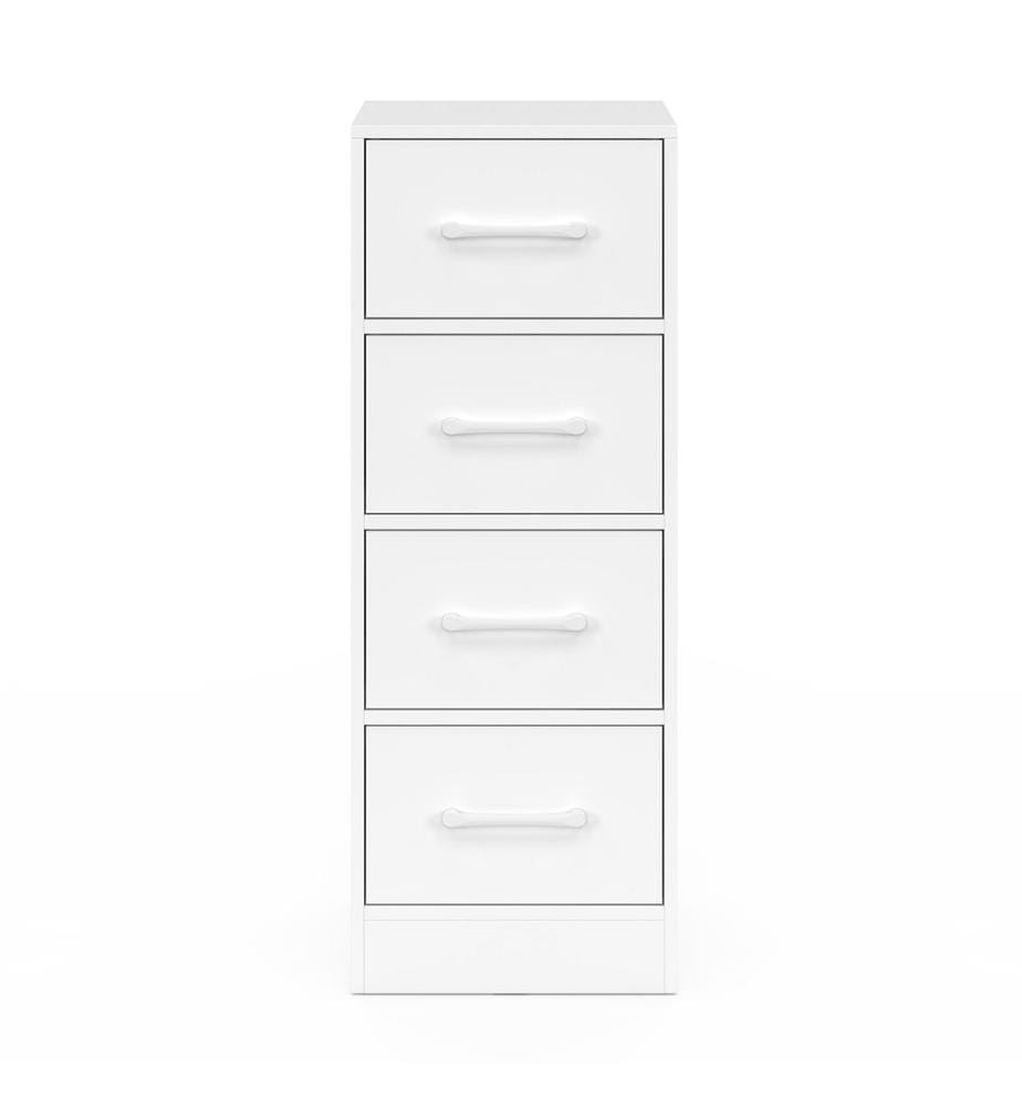Comodino Uma a 4 cassetti - Bianco