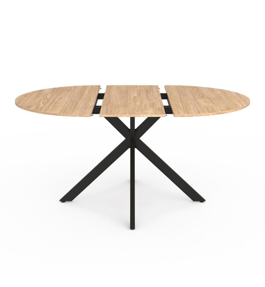 Table de Repas Extensible Soline 110-150 cm - Noir