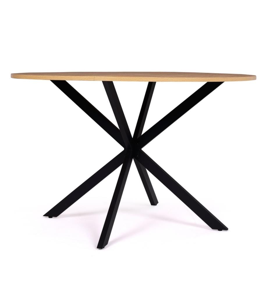 Esstisch Soline 110 cm - Braun und Schwarz