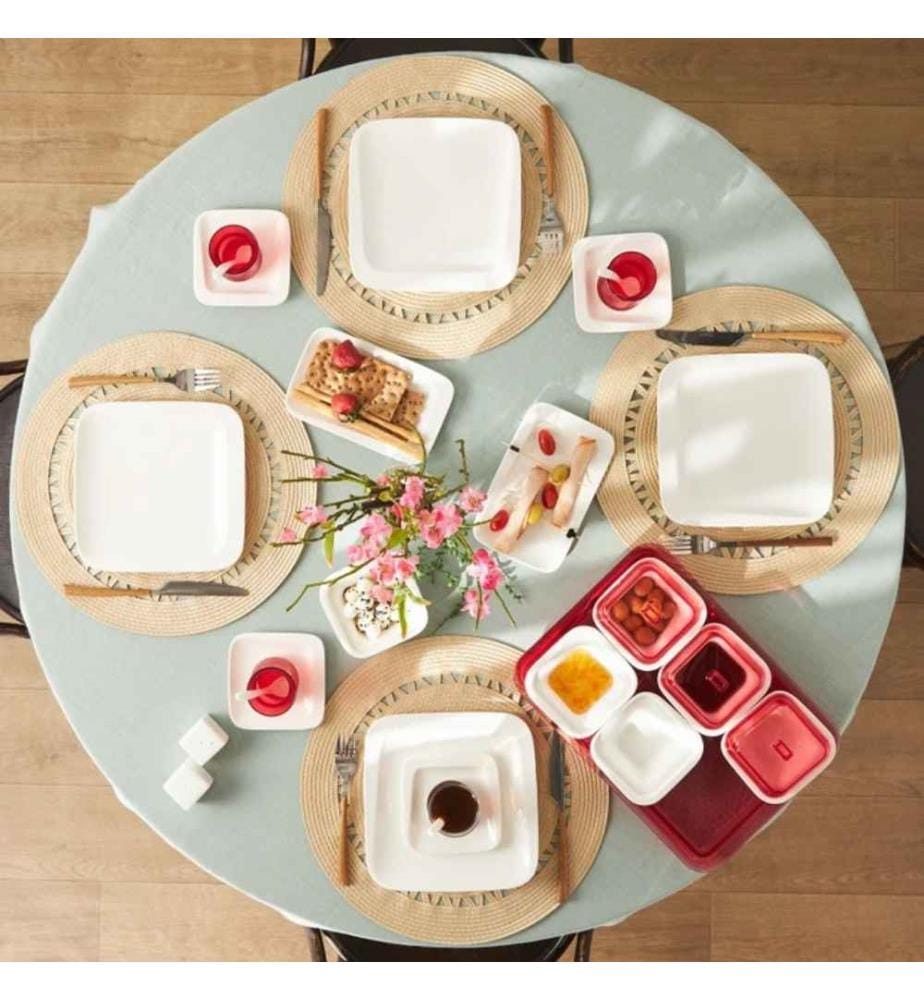 Frühstücksset, 41-teilig, mehrfarbig, 100 % Porzellan