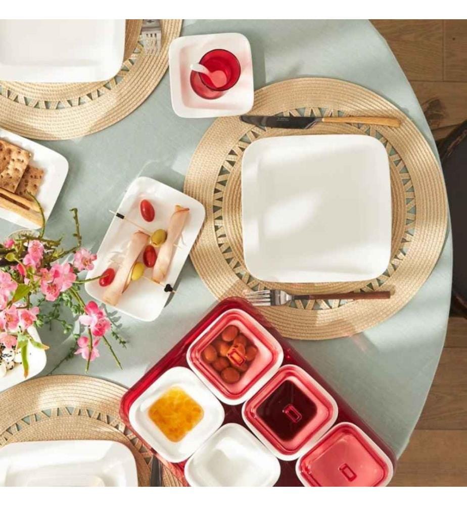 Frühstücksset, 41-teilig, mehrfarbig, 100 % Porzellan