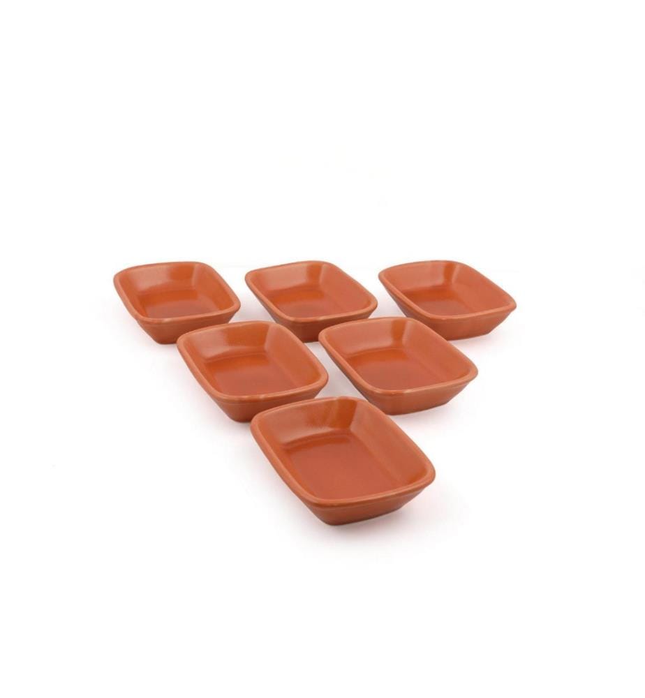 Schüsselset, 6-teilig, Orange, Keramik