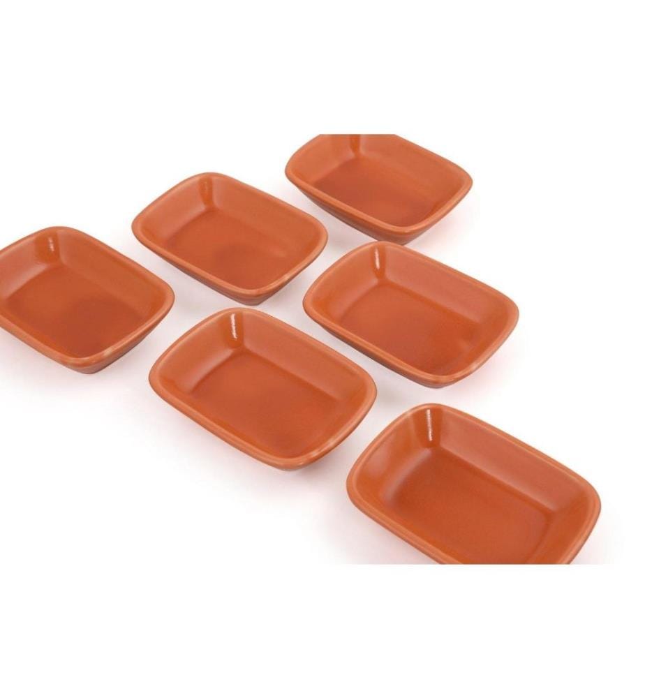 Schüsselset, 6-teilig, Orange, Keramik