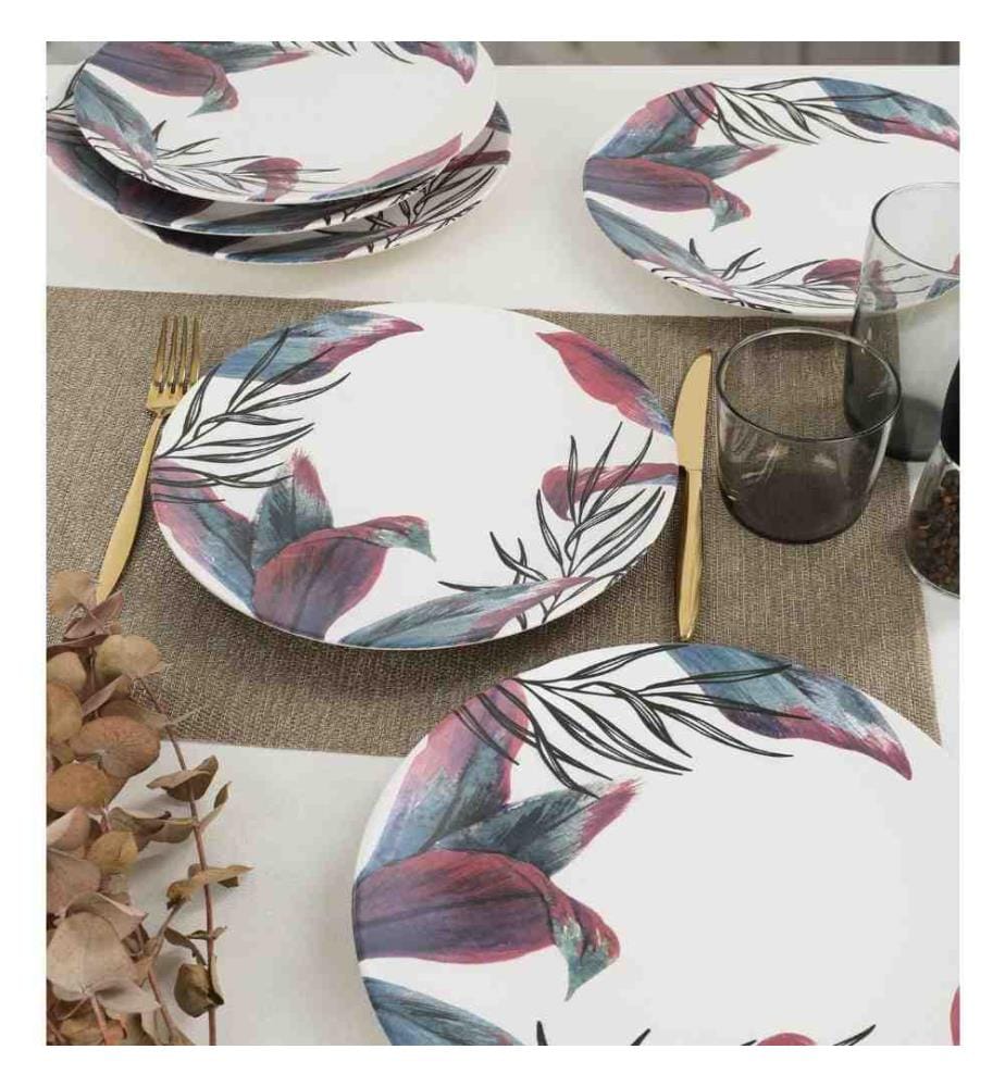 Servierteller-Set, 6-teilig, mehrfarbig, Keramik, wasserabweisend