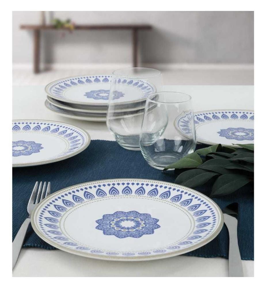 Dessertteller-Set, 6-teilig, weiss, Keramik, wasserabweisend