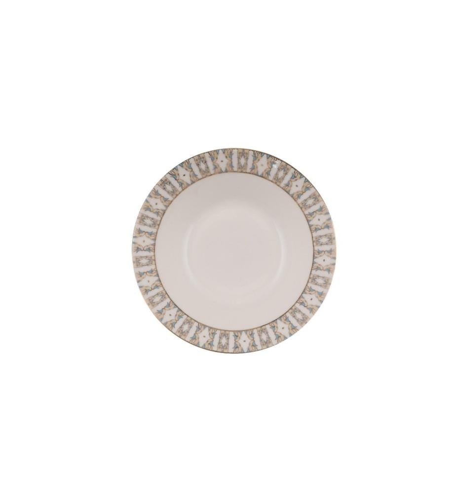 Service de table, 68 pièces, bleu, or, blanc, Chine osseuse
