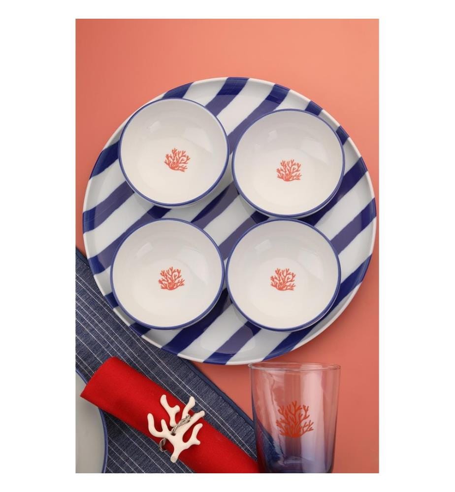 Schüsselset, 4-teilig, mehrfarbig, 100 % Porzellan