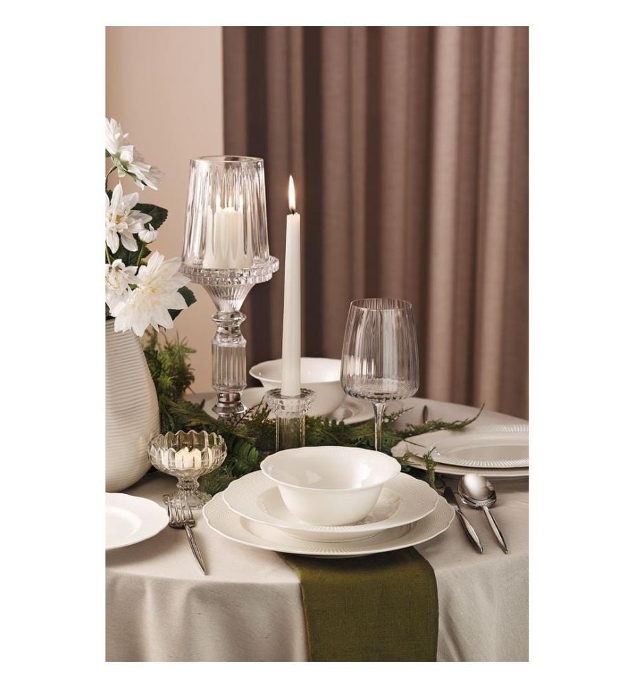 Service de table, 36 pièces, blanc, 100% PORCELAINE