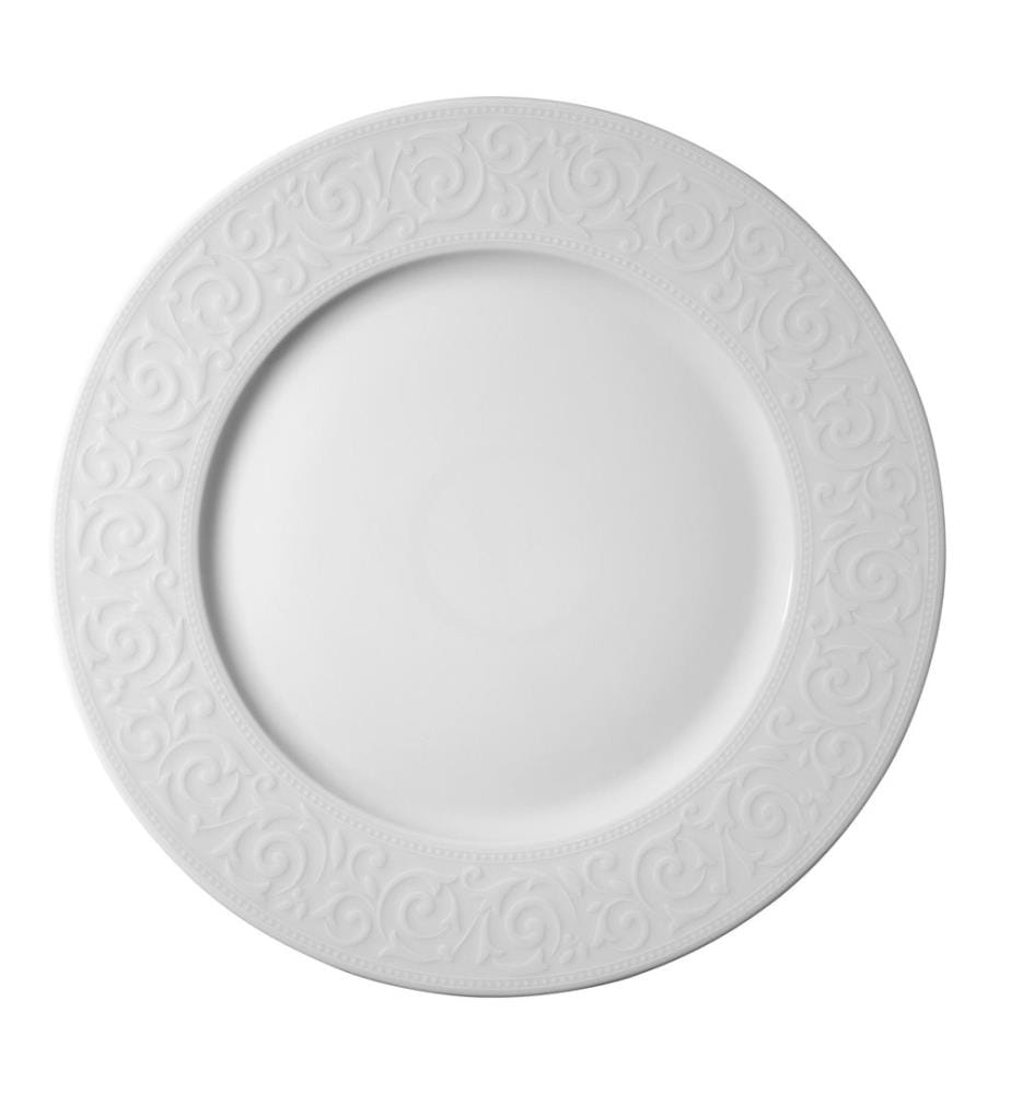 Service de table, 36 pièces, blanc, 100% PORCELAINE