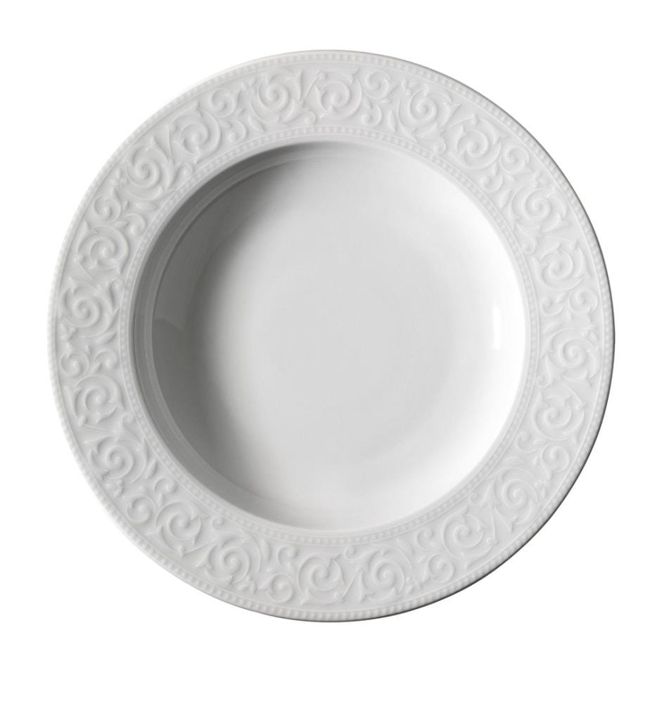 Service de table, 36 pièces, blanc, 100% PORCELAINE