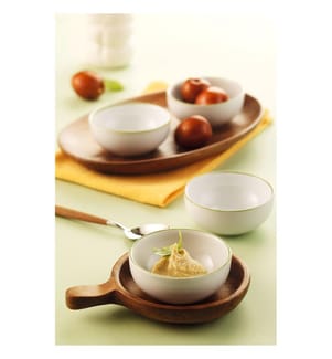 Set de bols, 4 pièces, vert, 100% PORCELAINE