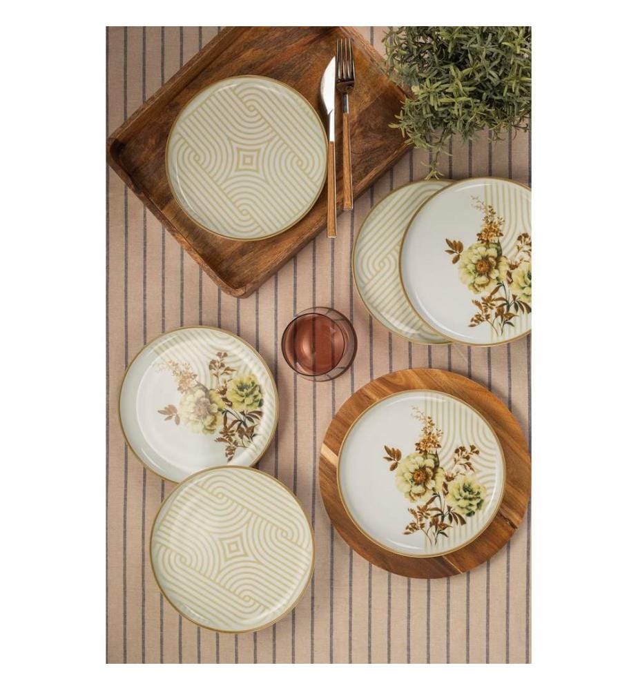 Cake Serving Set, 6 Pieces, Multicolor, 100% Porcelain