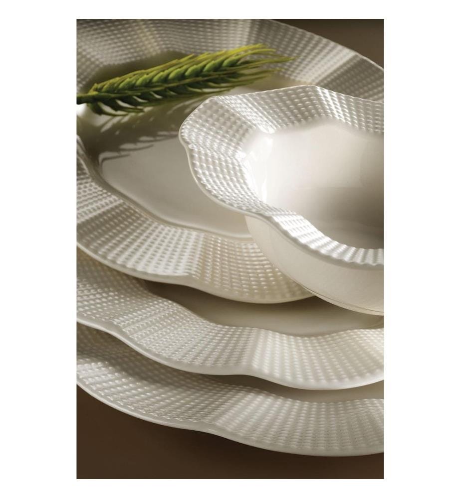 Speiseservice, 26-teilig, weiss, 100 % Porzellan