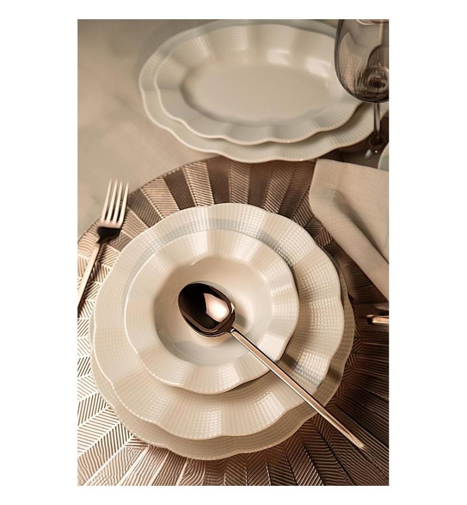 Speiseservice, 26-teilig, weiss, 100 % Porzellan