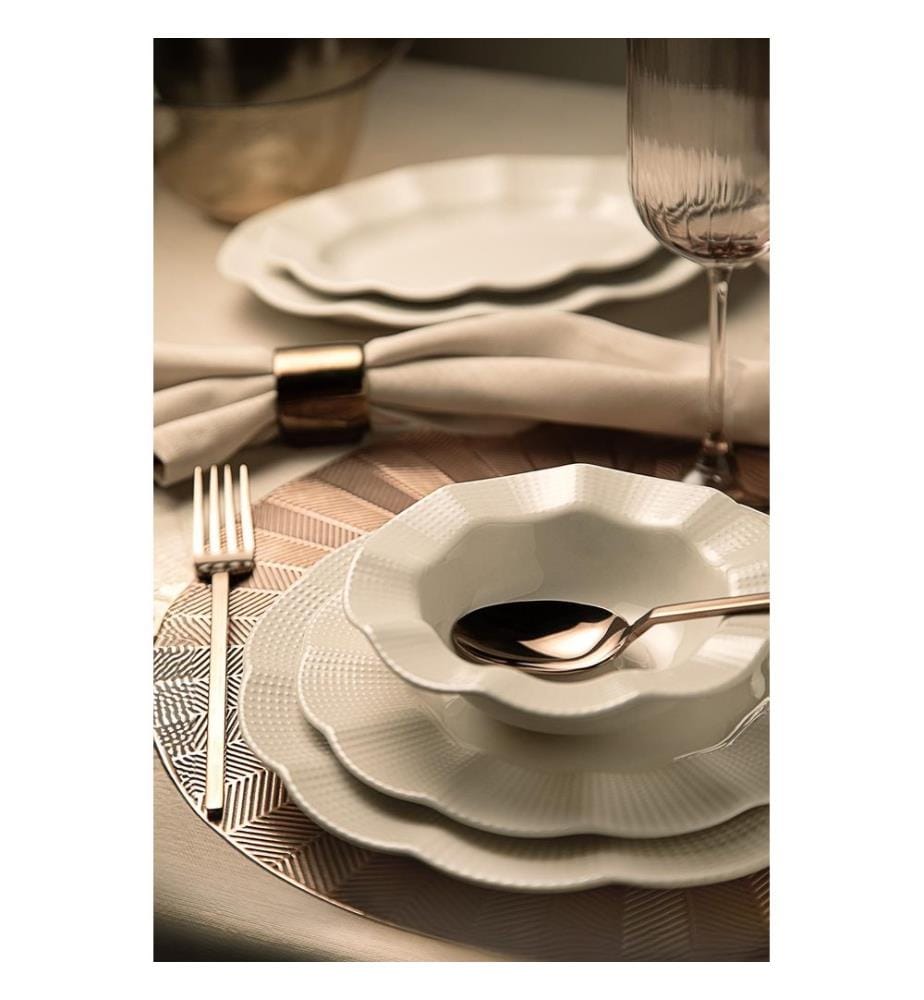 Speiseservice, 26-teilig, weiss, 100 % Porzellan