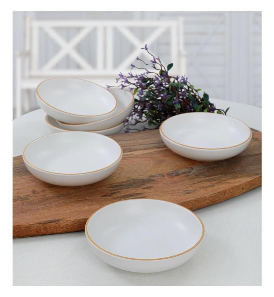 Saucenschüssel-Set, 6-teilig, Gold, Keramik, wasserabweisend
