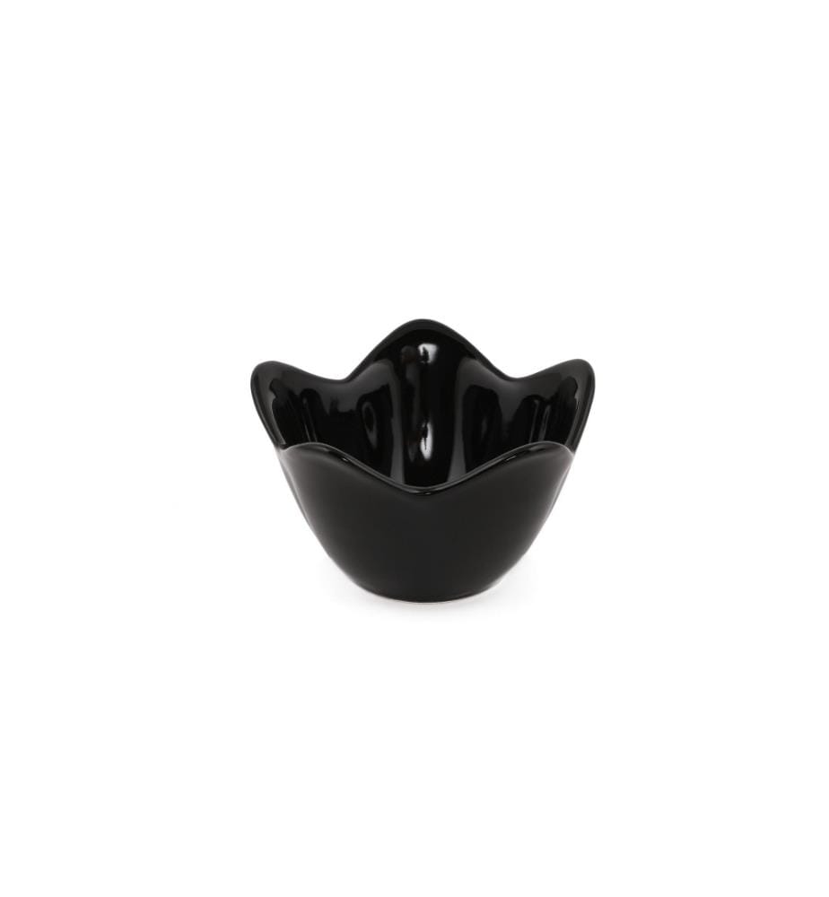 Set de bols pour apéritifs, 6 pièces, noir, céramique, n'absorbe pas l'eau