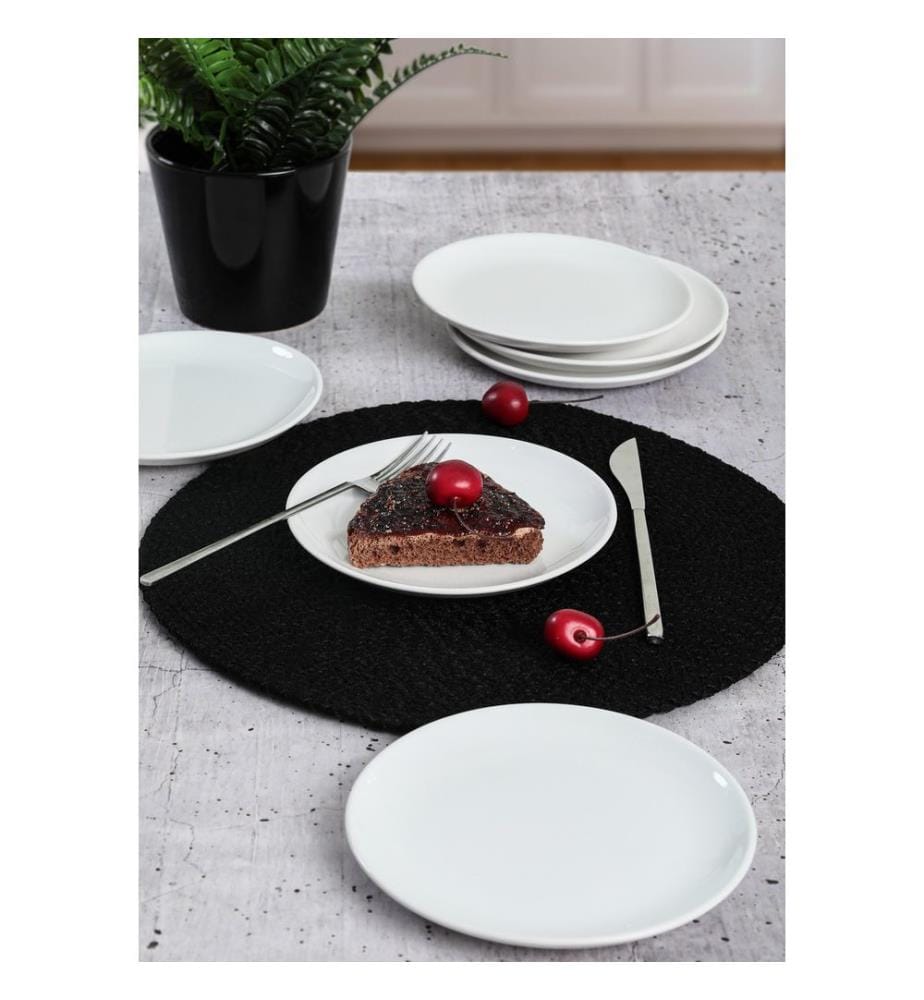 Keramik-Dessertteller-Set, 6-teilig, mehrfarbig, 100 % Keramik