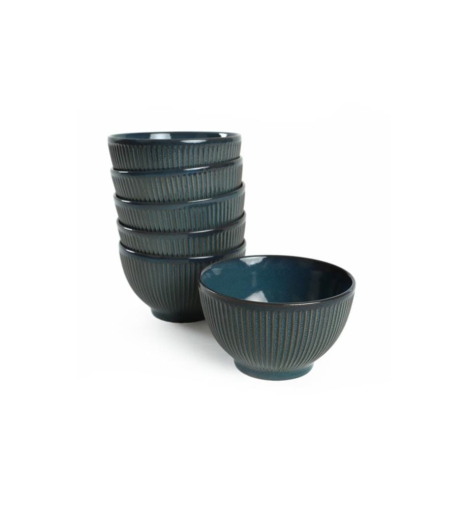 Keramikschüssel-Set, 6-teilig, mehrfarbig, 100 % Keramik